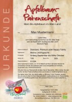 Apfelbaum-Patenschaft BIO / Red Jonaprince / 2025 / Happy Family 40kg / Gutschein 20€ Hofladen-Hofcafe