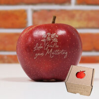 Apfel mit Branding Alles Liebe zum Muttertag...