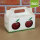 Box mit 2 roten Bio-Äpfeln / biohof-box neutral / Herzäpfel