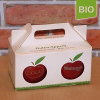 Box mit 2 rote Bio-Äpfel