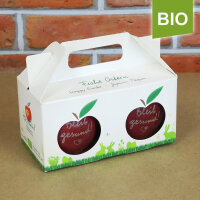 Box mit 2 roten Bio-Äpfeln / Osterbox / Bleib gesund