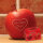 Liebesapfel rot / Ich liebe Dich! im Herz / Valentinstagsbox