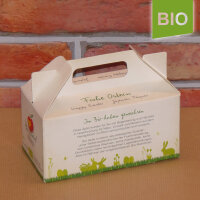 Box mit 2 roten Bio-Äpfeln / Osterbox / Äpfel ohne Motiv
