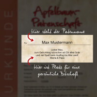Apfelbaum-Patenschaft BIO / Royal Jonagold / 2025 / Standard 10kg / Gutschein 20€ Hofladen-Hofcafe