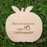 Red Jonaprince mein Lieblingsapfel, dekorativer Holzapfel