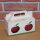 Box mit 2 roten Bio-Äpfeln / Box indiv. Druck 4c / Äpfel mit 1 Logomotiv
