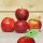 LOGO-Apfel / rot / krumme Äpfel mittelgroß / Blatt indiv. Druck schwarz