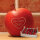 Liebesapfel rot / Ich liebe Dich! im Herz / 12 Äpfel Holzkiste / Kiste ohne Branding