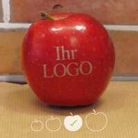 LOGO-Apfel / rot BIO / mittel