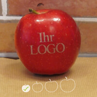 LOGO-Apfel / rot BIO / mini