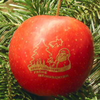 Weihnachtsäpfel Motiv Frohe Weihnachten RED PRINCE